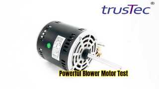 تست موتور دمنده AC YDK-375-6B64 | 1/2 اسب بخار، 318-410 ولت، 50 هرتز، 920 دور در دقیقه در عمل