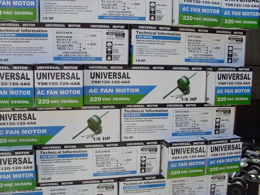 50 / 60Hz 240V 0.55A Outside Air Conditioner Fan Motor YDK120-50-6 With Electric Motor Mounting Types